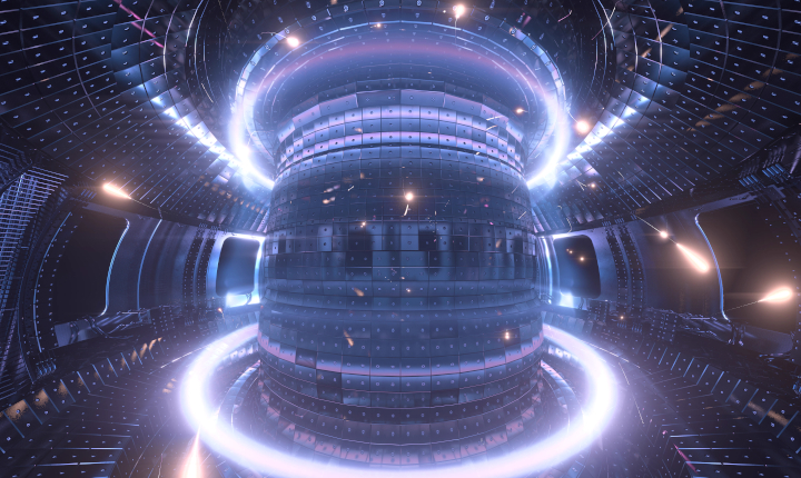 Tokamak fusion reactor environment illustrating SCHOTT fiber optic imaging solutions for harsh environments.