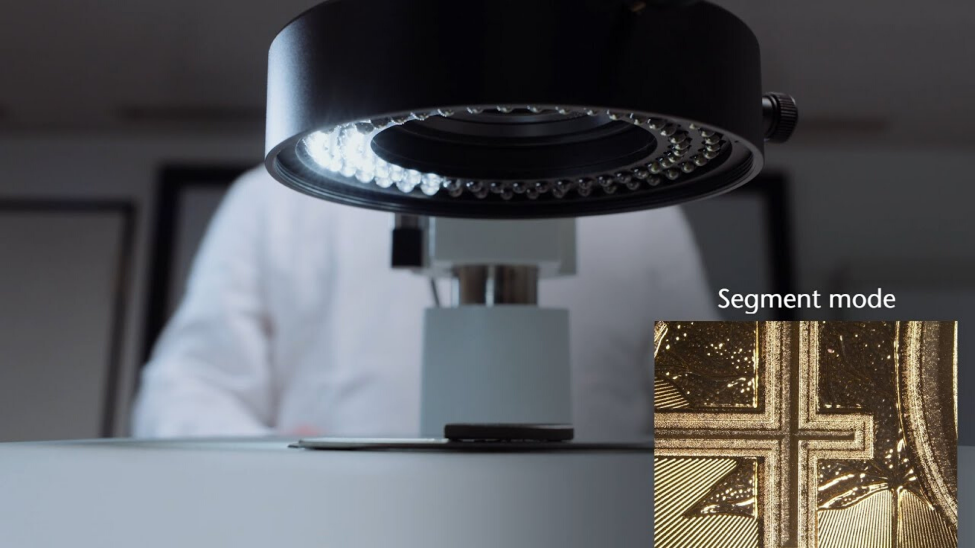 Click to find out how to contrast an image using segment modes on a SCHOTT Ring Light in stereo microscopy